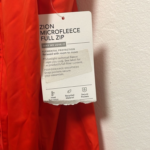 Athleta Zion Microfleece Zip Jacket Size Medium New With Tags - Picture 3 of 6